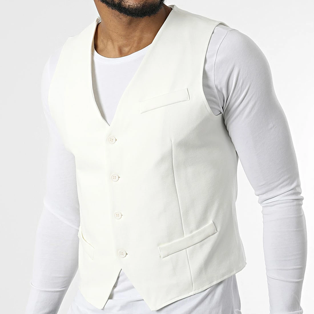 De gros 🔥 Gilet 6557 Beige Clair de Frilivin ✨ 3 De gros 🔥 Gilet 6557 Beige Clair de Frilivin ✨