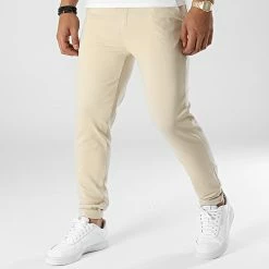 Promos Frilivin Magasin 39 Offres ✨ Pantalon Chino Slim 10089 Beige de Frilivin ❤️