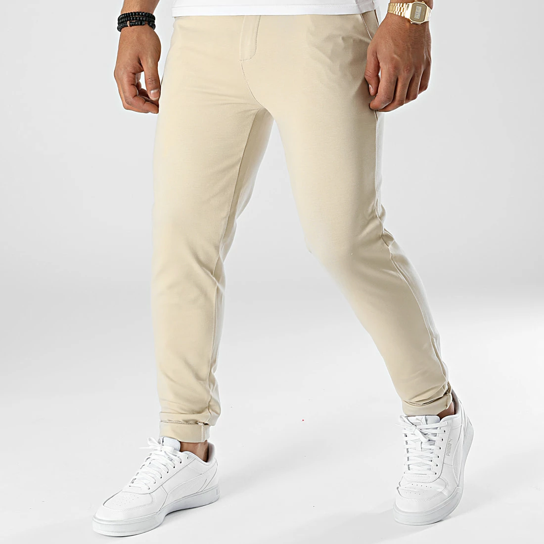 Offres ✨ Pantalon Chino Slim 10089 Beige de Frilivin ❤️ 3 Offres ✨ Pantalon Chino Slim 10089 Beige de Frilivin ❤️