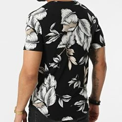 Le moins cher ✔️ Tee 👕 Shirt Oversize 15935 Noir Floral de Frilivin 😉 -Promos Frilivin Magasin frilivin 320630 15935 20220530T161205 04