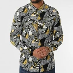 Coupon 🧨 Chemise A Manches Longues 682843 Blanc Gris Floral de Frilivin 👏 -Promos Frilivin Magasin frilivin 320661 682843 20220531T144958 03