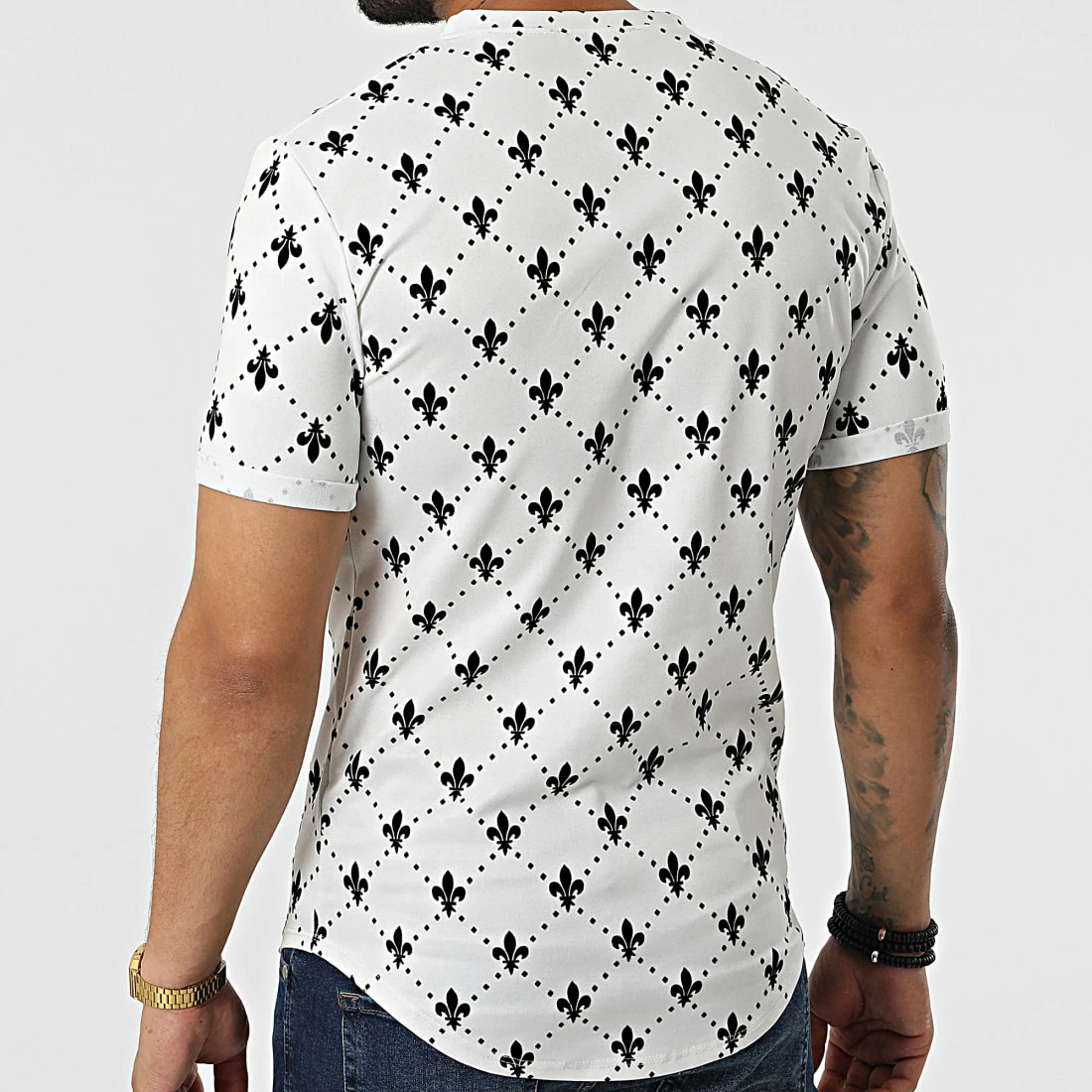 Remise 👏 Tee 👕 Shirt Oversize A Carreaux 5773 Blanc de Frilivin 🥰 6 Remise 👏 Tee 👕 Shirt Oversize A Carreaux 5773 Blanc de Frilivin 🥰 – Image 4