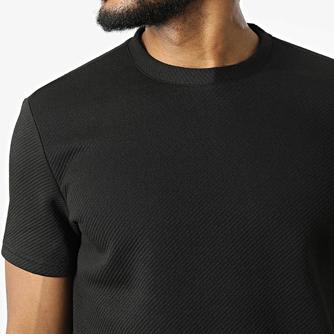 Promo 😀 Ensemble Tee 👕 Shirt Et Short Jogging BM1550 Noir de Frilivin 🛒 4 Promo 😀 Ensemble Tee 👕 Shirt Et Short Jogging BM1550 Noir de Frilivin 🛒 – Image 2