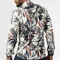 Tout neuf 🔔 Chemise A Manches Longues 682846 Beige Floral de Frilivin 👍 -Promos Frilivin Magasin frilivin 320849 682846 20220524T155707 04