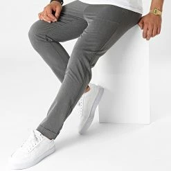 Sortie 😀 Pantalon BM1560 Gris Anthracite Chiné de Frilivin 💯 -Promos Frilivin Magasin frilivin 320885 BM1560 37 20220609T100734 03