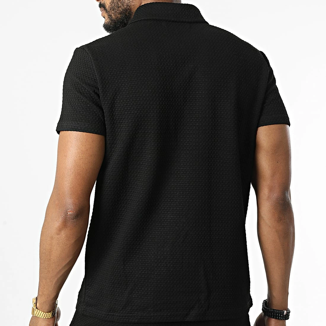 Remise 😀 Ensemble Polo A Manches Courtes Et Short Jogging BM1528 Noir de Frilivin 😉 6 Remise 😀 Ensemble Polo A Manches Courtes Et Short Jogging BM1528 Noir de Frilivin 😉 – Image 4