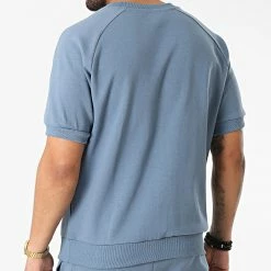 Meilleur prix 🎉 Ensemble Tee 👚 Shirt Et Short Jogging BM1556 Bleu de Frilivin 🔔 -Promos Frilivin Magasin frilivin 320979 BM1556 31 20220530T154921 04