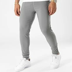 Sortie 🧨 Pantalon Chino Slim 1882 Gris de Frilivin ✨