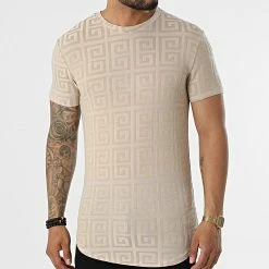 Bon marché 🔥 Tee 👚 Shirt Oversize X5396 Beige de Frilivin 🎉