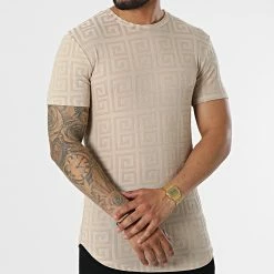 Bon marché 🔥 Tee 👚 Shirt Oversize X5396 Beige de Frilivin 🎉 -Promos Frilivin Magasin frilivin 322619 X5396 BEIGE 20220614T144534 03