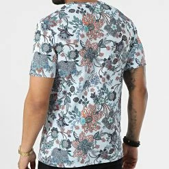 Top 10 😀 Tee 👕 Shirt Floral 16008 Bleu Clair de Frilivin 🤩 -Promos Frilivin Magasin frilivin 322630 16008 20220614T144205 04