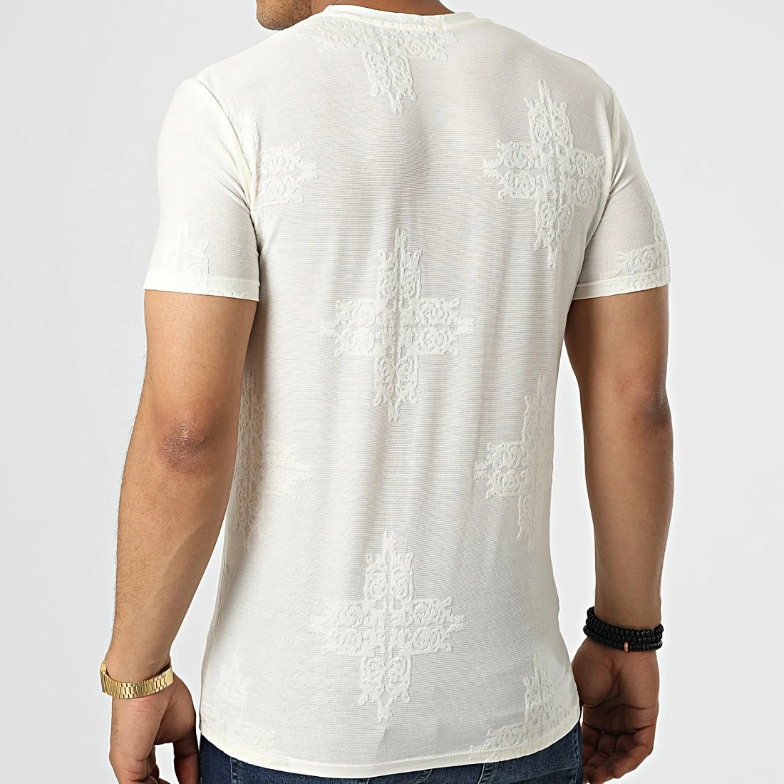 Sortie ✔️ Tee 👚 Shirt Y5303 Blanc Cassé de Frilivin 🧨 6 Sortie ✔️ Tee 👚 Shirt Y5303 Blanc Cassé de Frilivin 🧨 – Image 4