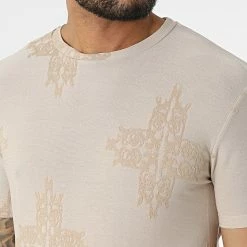 Offres 🧨 Tee 👚 Shirt Y5303 Beige de Frilivin 🔥 -Promos Frilivin Magasin frilivin 322636 Y5303 BEIGE 20220614T144601 02