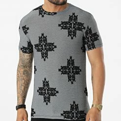 Sortie 😀 Tee 👕 Shirt Y5303 Gris Anthracite de Frilivin 🎁