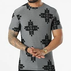 Sortie 😀 Tee 👕 Shirt Y5303 Gris Anthracite de Frilivin 🎁 -Promos Frilivin Magasin frilivin 322638 Y5303 GREY 20220614T144806 03