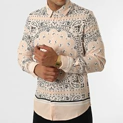 Meilleure vente 😉 Chemise Manches Longues Bandana BM1621 Beige de Frilivin 🛒 -Promos Frilivin Magasin frilivin 322669 BM1621 5 20220610T155316 03