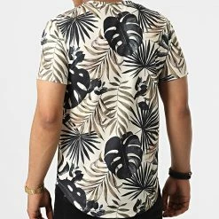 Sortie 🔔 Tee 👚 Shirt Oversize Floral 15992 Beige de Frilivin 👍 -Promos Frilivin Magasin frilivin 322674 15992 20220610T154921 04