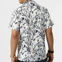 Vente flash ❤️ Chemise Manches Courtes Floral BM1656 Blanc de Frilivin 🔔 -Promos Frilivin Magasin frilivin 322690 BM1656 15 20220610T160344 04