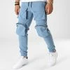 Tout neuf 😀 Pantalon Cargo 60065 Bleu de Frilivin ❤️ -Promos Frilivin Magasin frilivin 322767 60065 BLUE JEAN 20220610T143523 01