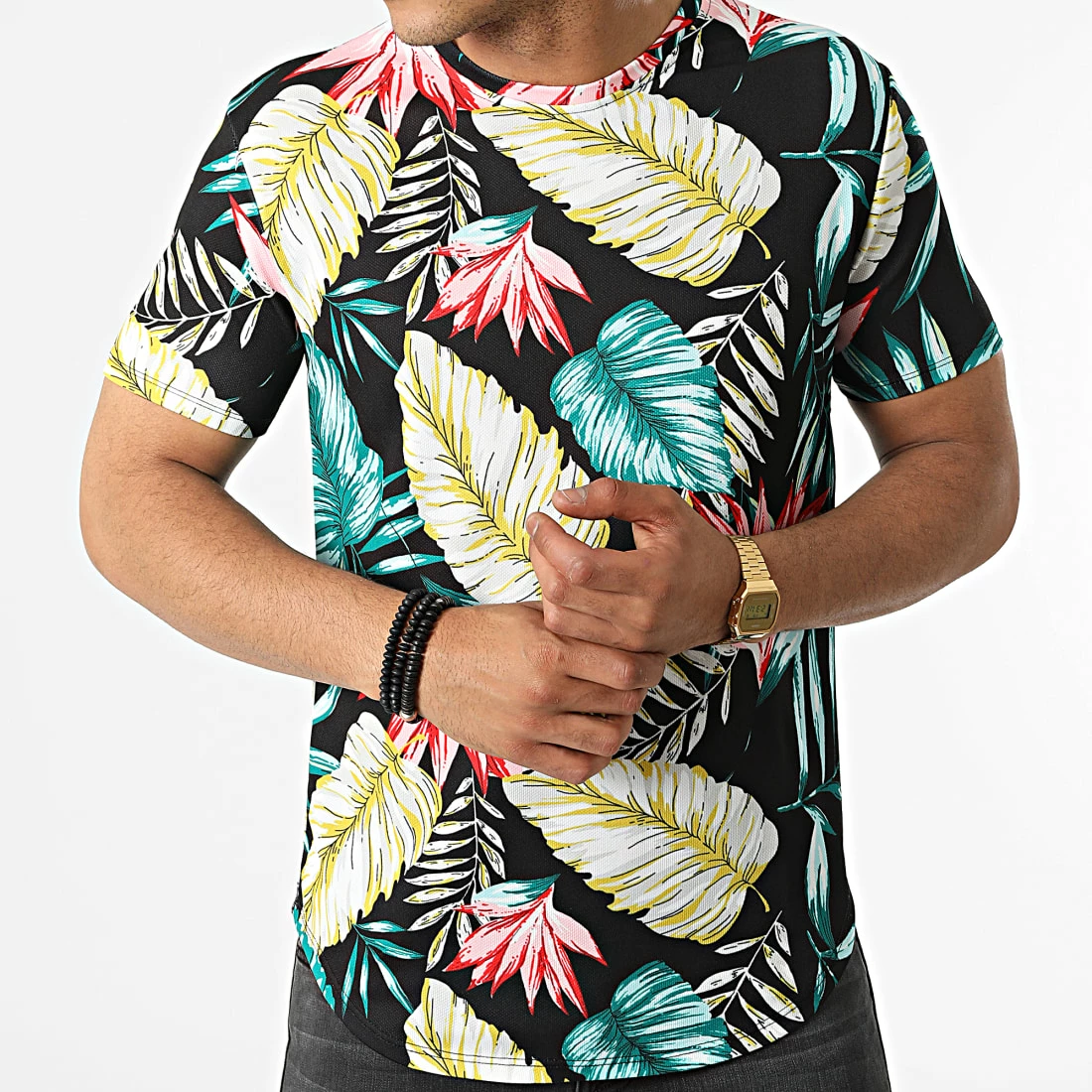 Tout neuf 👍 Tee 👚 Shirt Oversize Floral 16001 Noir de Frilivin 👏 5 Tout neuf 👍 Tee 👚 Shirt Oversize Floral 16001 Noir de Frilivin 👏 – Image 3