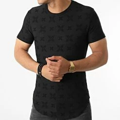 De gros 👍 Tee 👚 Shirt Oversize C5850 Noir de Frilivin ⭐ -Promos Frilivin Magasin frilivin 322798 C5850 BLACK 20220610T151806 03