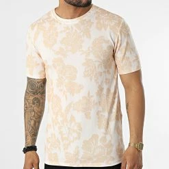 Coupon 🌟 Tee 👕 Shirt Floral 16017 Orange Clair de Frilivin 🤩