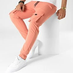 Promo 😉 Pantalon Cargo 60066 Orange de Frilivin ⌛ -Promos Frilivin Magasin frilivin 322809 60066 SAUMON 20220609T122117 03