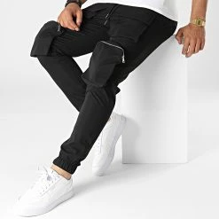 Offres 👏 Pantalon Cargo 60065 Noir de Frilivin 🎁 -Promos Frilivin Magasin frilivin 322812 60065 BLACK 20220610T142724 03