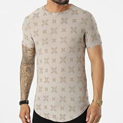 Meilleur prix ⌛ Tee 👚 Shirt Oversize C5850 Beige de Frilivin ⭐