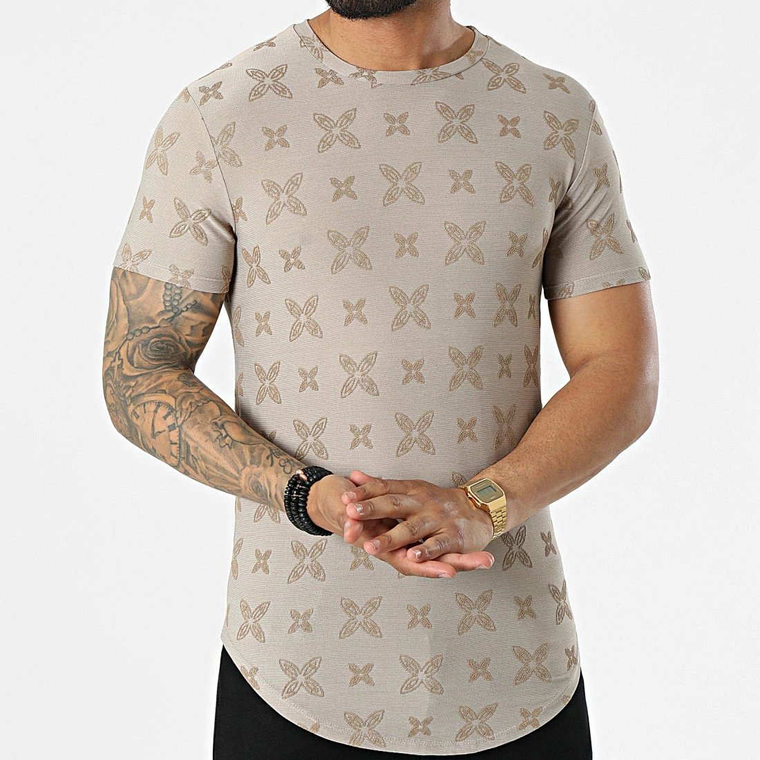 Meilleur prix ⌛ Tee 👚 Shirt Oversize C5850 Beige de Frilivin ⭐ 5 Meilleur prix ⌛ Tee 👚 Shirt Oversize C5850 Beige de Frilivin ⭐ – Image 3