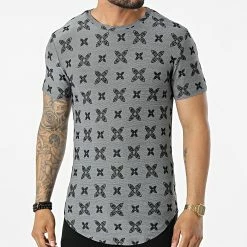 Meilleur prix 🥰 Tee 👚 Shirt Oversize C5850 Gris Anthracite de Frilivin 😍