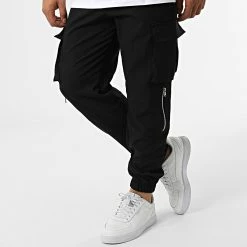 Promo 💯 Ensemble Tee 👕 Shirt Poche Jogger Pant 5772 Blanc Noir de Frilivin 🎁 -Promos Frilivin Magasin frilivin 322844 5772 WHITE BLACK 20220614T150003 04