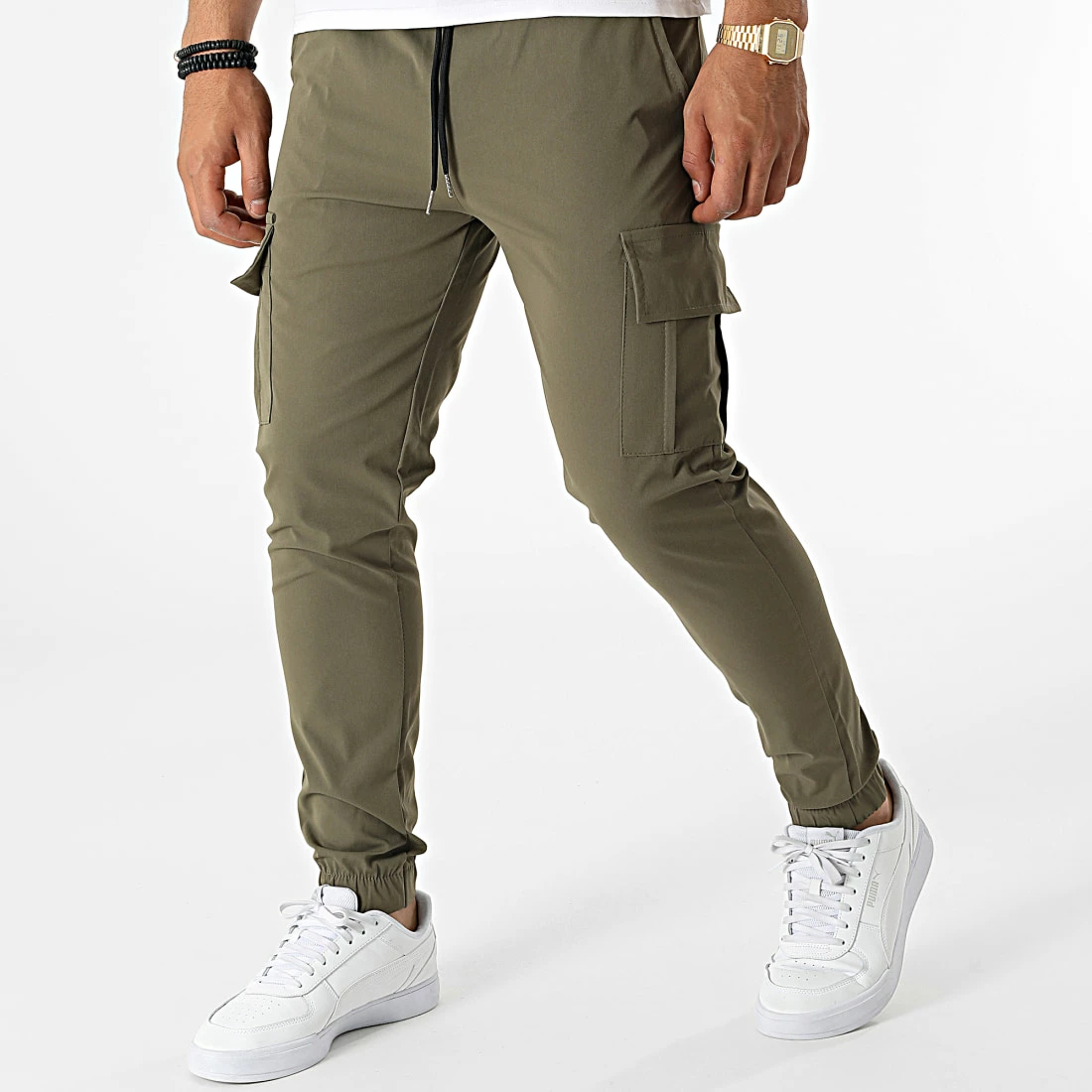 Offres ⭐ Pantalon Cargo 60053 Vert Kaki de Frilivin 🎁 3 Offres ⭐ Pantalon Cargo 60053 Vert Kaki de Frilivin 🎁