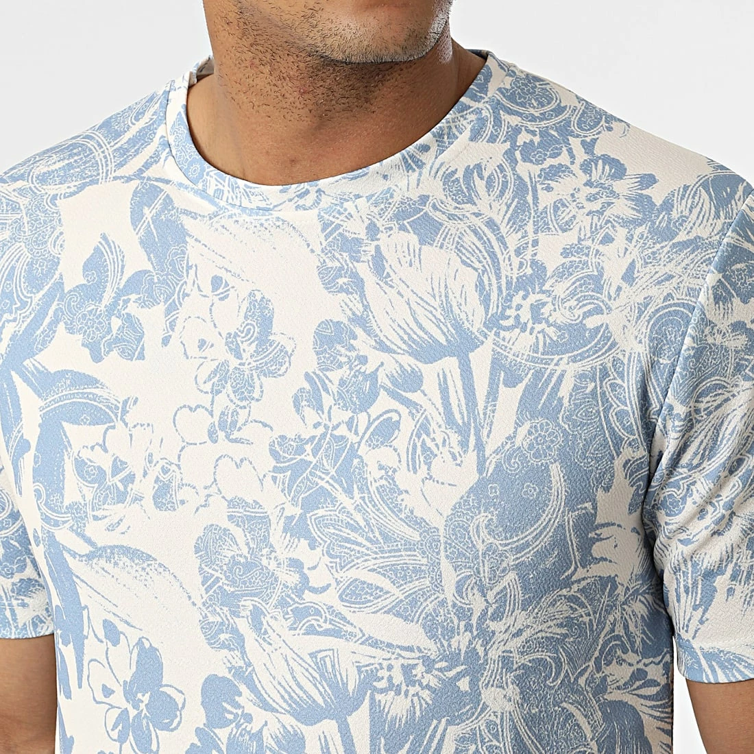 Vente flash ✨ Tee 👚 Shirt Oversize 16011 Blanc Bleu Clair de Frilivin 🎉 4 Vente flash ✨ Tee 👚 Shirt Oversize 16011 Blanc Bleu Clair de Frilivin 🎉 – Image 2