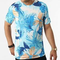 Acheter 🔔 Tee 👕 Shirt Floral 16016 Bleu de Frilivin 💯 -Promos Frilivin Magasin frilivin 322926 16016 20220610T154703 03