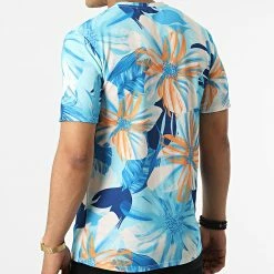 Acheter 🔔 Tee 👕 Shirt Floral 16016 Bleu de Frilivin 💯 -Promos Frilivin Magasin frilivin 322926 16016 20220610T154705 04