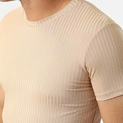 Grosses soldes 😀 Tee 👕 Shirt Oversize C5863 Beige de Frilivin 👏 -Promos Frilivin Magasin frilivin 322950 C5863 BEIGE 20220610T161116 02