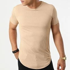 Grosses soldes 😀 Tee 👕 Shirt Oversize C5863 Beige de Frilivin 👏 -Promos Frilivin Magasin frilivin 322950 C5863 BEIGE 20220610T161118 03