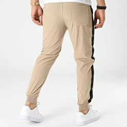 Offres ⌛ Pantalon Jogging A Bandes P3210 Beige de Frilivin 😍 -Promos Frilivin Magasin frilivin 323044 P3210 5 20220614T142803 04