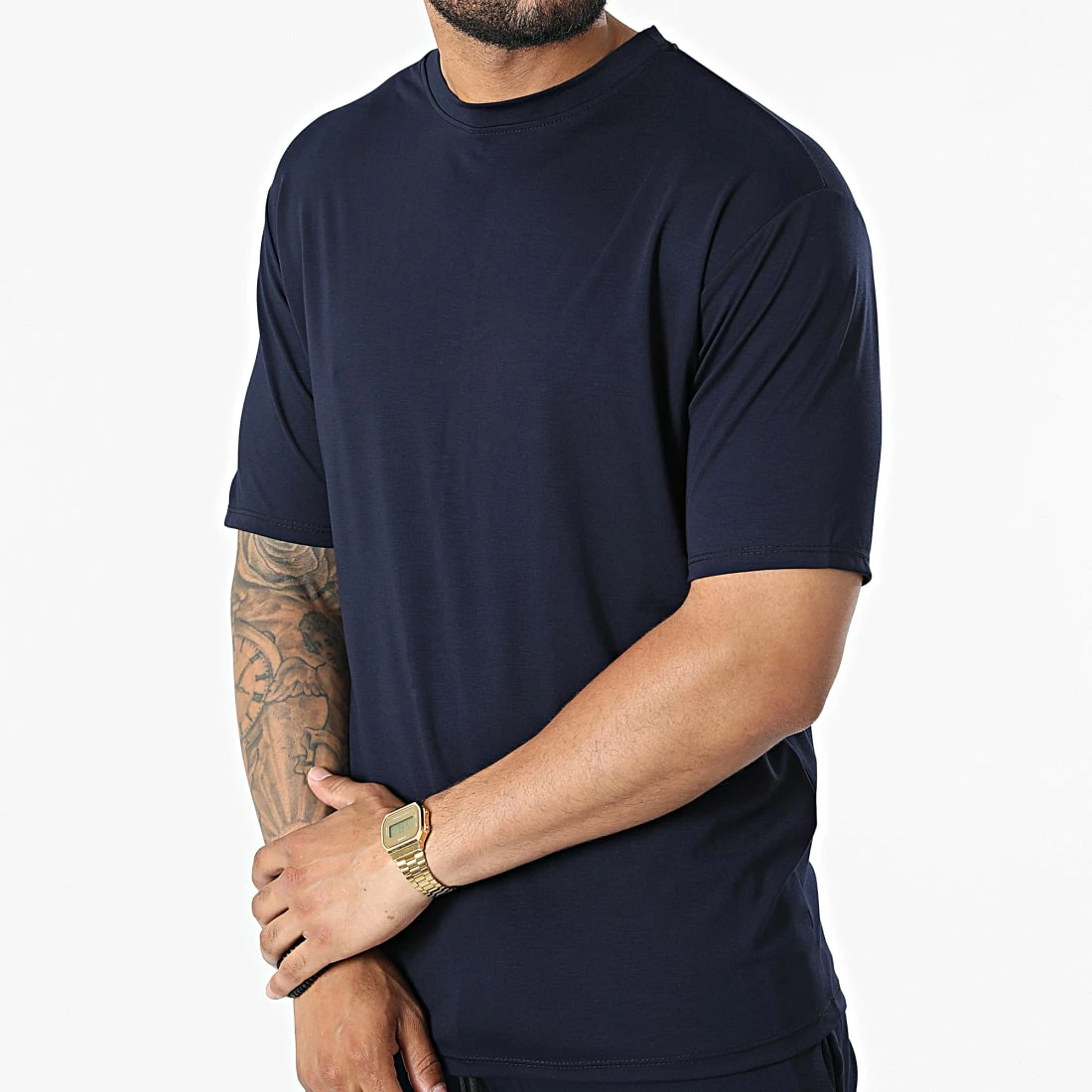 Vente flash 😀 Ensemble Tee 👕 Shirt Et Short Jogging FL015 Bleu Marine de Frilivin 🧨 5 Vente flash 😀 Ensemble Tee 👕 Shirt Et Short Jogging FL015 Bleu Marine de Frilivin 🧨 – Image 3