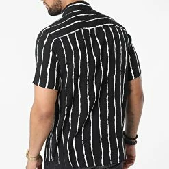 Vente flash 🎁 Chemise Manches Courtes BM1668 Noir de Frilivin 🎉 -Promos Frilivin Magasin frilivin 324823 BM1668 1 20220624T143104 04