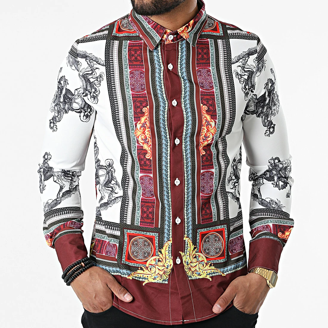 Coupon ⭐ Chemise Manches Longues BM1569 Bordeaux de Frilivin ✔️ 5 Coupon ⭐ Chemise Manches Longues BM1569 Bordeaux de Frilivin ✔️ – Image 3