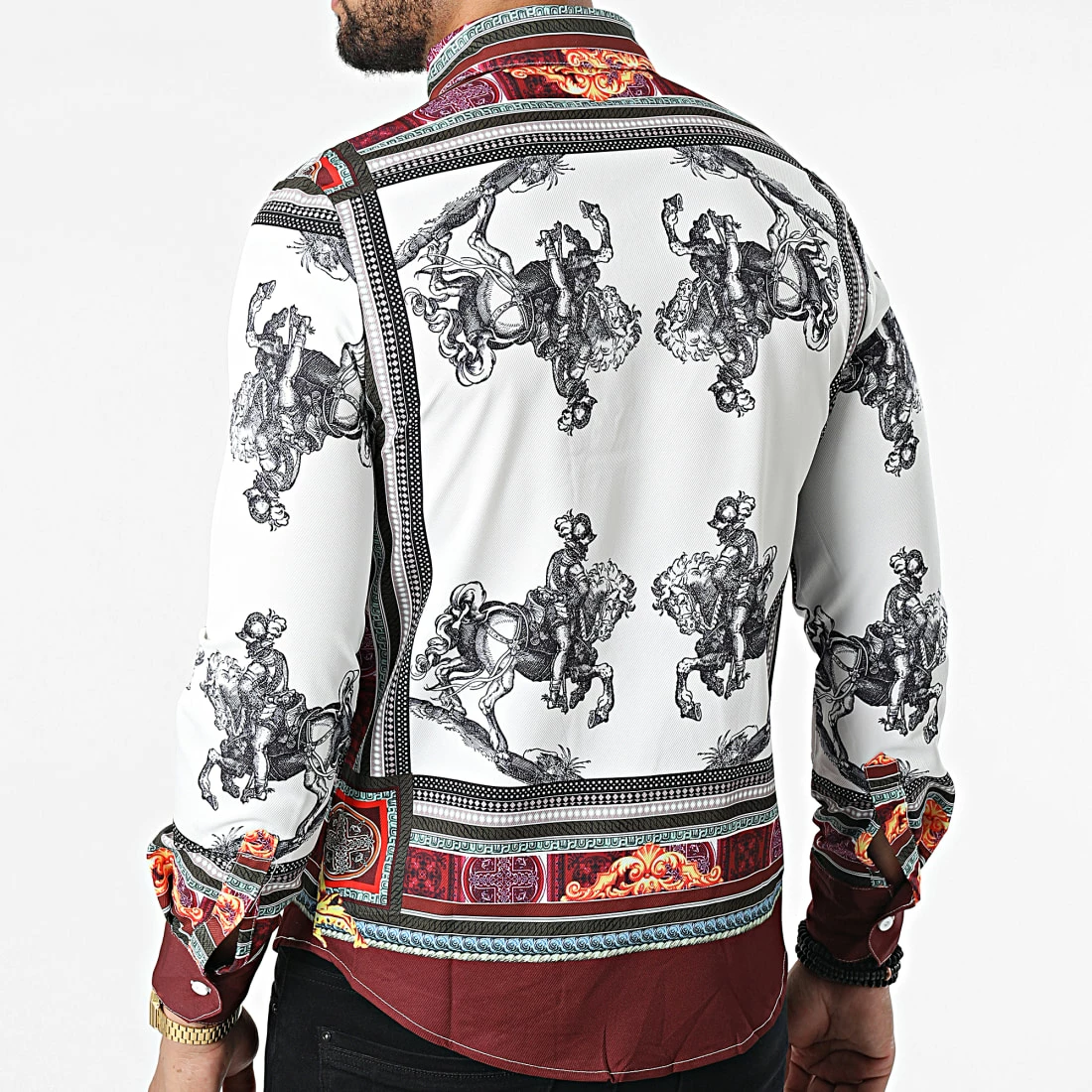 Coupon ⭐ Chemise Manches Longues BM1569 Bordeaux de Frilivin ✔️ 6 Coupon ⭐ Chemise Manches Longues BM1569 Bordeaux de Frilivin ✔️ – Image 4