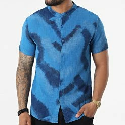 Meilleure vente 🎁 Chemise Manches Courtes Col Mao 695710 Bleu Marine de Frilivin 💯 8 Meilleure vente 🎁 Chemise Manches Courtes Col Mao 695710 Bleu Marine de Frilivin 💯 -Promos Frilivin Magasin frilivin 324920 695710 BLUE 20220624T143834 03