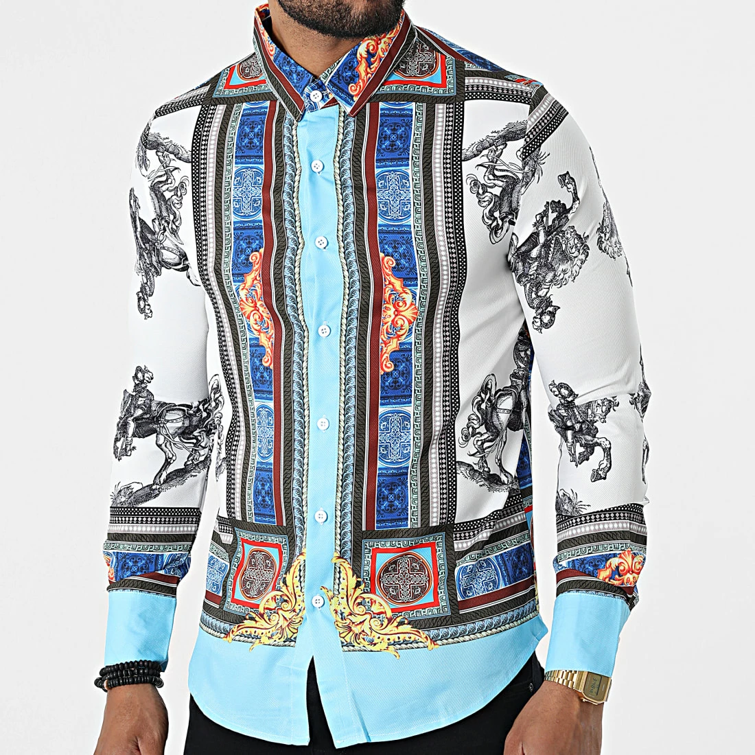 Acheter ✔️ Chemise Manches Longues BM1569 Bleu de Frilivin 😀 3 Acheter ✔️ Chemise Manches Longues BM1569 Bleu de Frilivin 😀