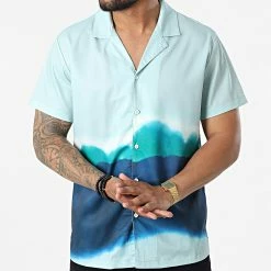 Meilleur prix 😍 Chemise Manches Courtes BM1658 Vert de Frilivin 🔔 -Promos Frilivin Magasin frilivin 324981 BM1658 2 20220624T142004 03