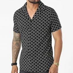 Acheter 🥰 Chemise Manches Courtes BM1627 Noir de Frilivin 🔥