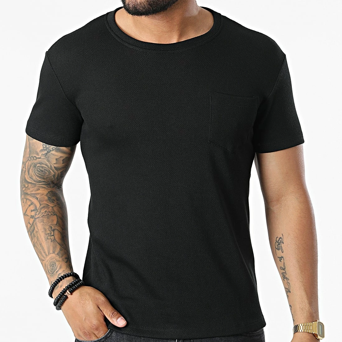 Top 10 ✔️ Tee 👚 Shirt C5128 Noir de Frilivin 🛒 5 Top 10 ✔️ Tee 👚 Shirt C5128 Noir de Frilivin 🛒 – Image 3