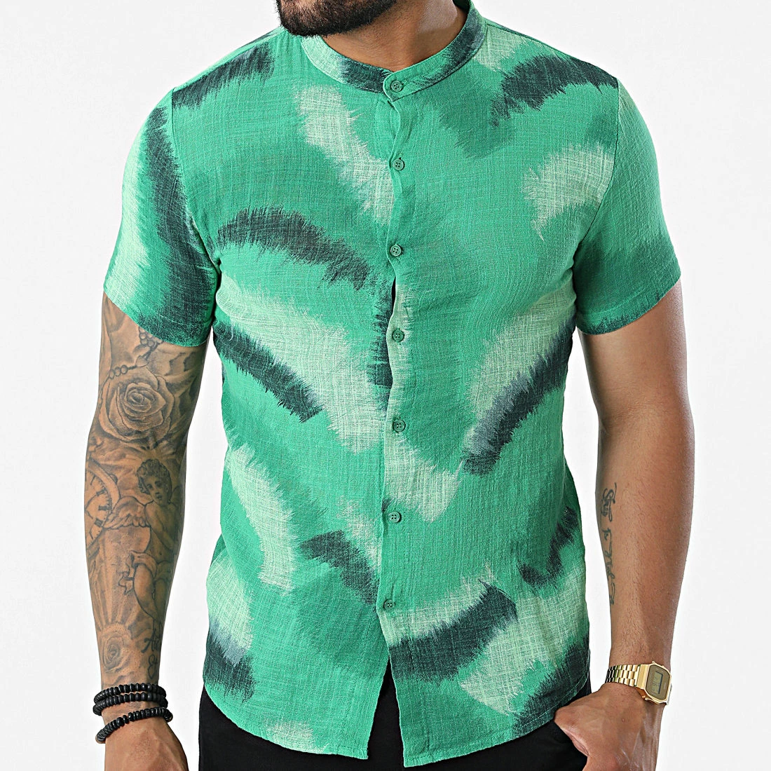 Acheter 😍 Chemise Manches Courtes 695710 Vert de Frilivin ✔️ 5 Acheter 😍 Chemise Manches Courtes 695710 Vert de Frilivin ✔️ – Image 3