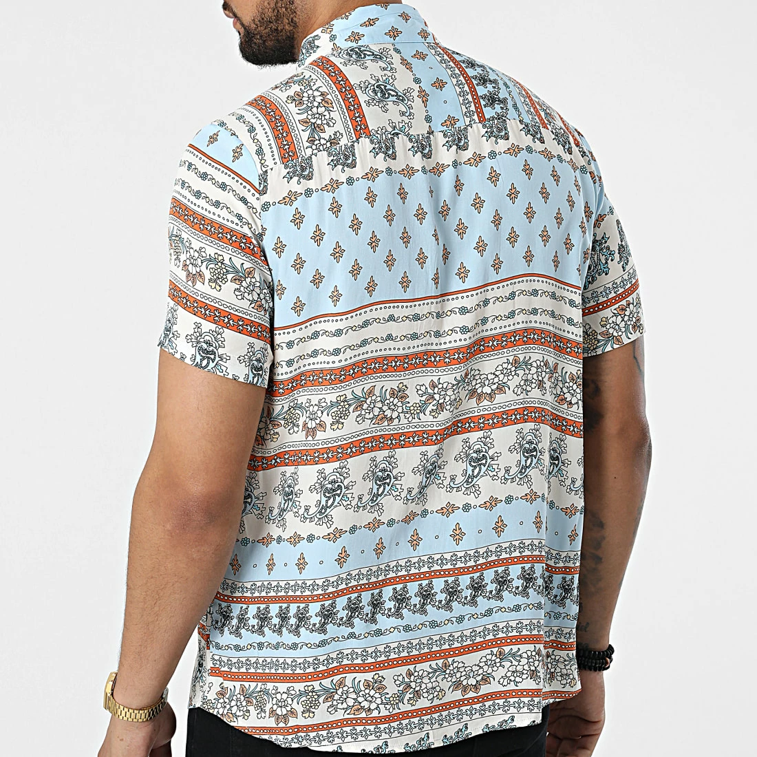 Meilleur prix 👍 Chemise Manches Courtes BM1666 Bleu Clair de Frilivin 🥰 6 Meilleur prix 👍 Chemise Manches Courtes BM1666 Bleu Clair de Frilivin 🥰 – Image 4